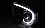 Paire feux phares Subaru Impreza 2003 a 2005 Tubelight Led Noir