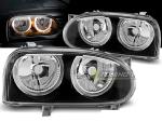 Paire de feux phares VW Golf 3 91-97 angel eyes noir