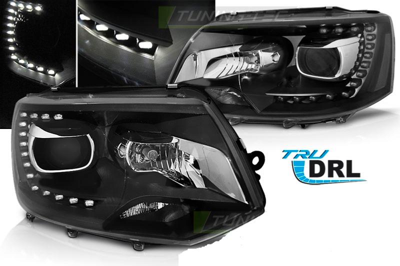 Phare Daylight LED DRL look Peugeot 207 06- noir