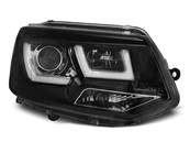 Paire de feux phares VW T5 10-15 U-Type DRL led noir