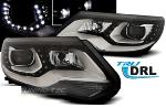 Paire de feux phares VW Tiguan 11-16 Daylight DRL led noir