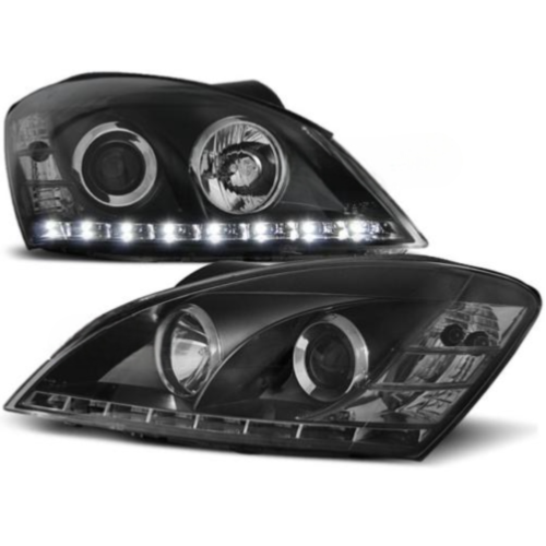 Paire de feux phares Kia Ceed 06-09 Daylight led noir