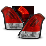Paire de feux arriere Suzuki Swift 05-10 LED rouge blanc