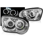Paire Feux Phares Subaru Impreza GD 2003 a 2005 Angel eyes chrome