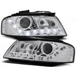 Paire de feux phares Audi A3 8P de 2003 a 2008 Daylight led chrome