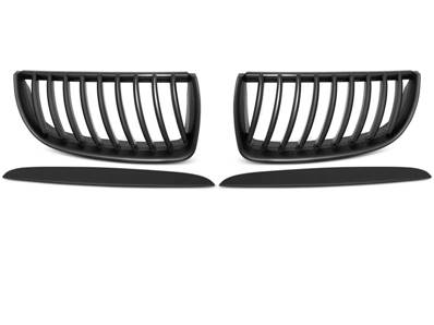 Paire grilles calandre BMW serie 3 E90 / E91 de 03/2005 a 08/2008 Noir matt