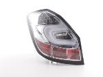 Paire feux arrière Skoda Fabia 5J 5 portes 2007 a 2010 Chrome Led