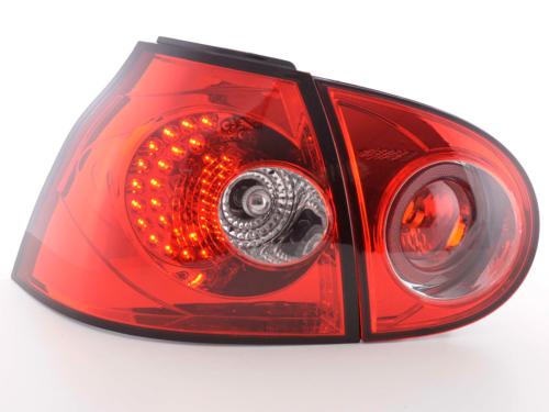 Paire de feux arrière VW Volkswagen Golf 5 2003-2008 Rouge Led