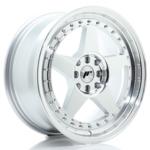 Jante JR Wheels JR6 16x9 ET20 - 4x100/4x108 - Silver machined face