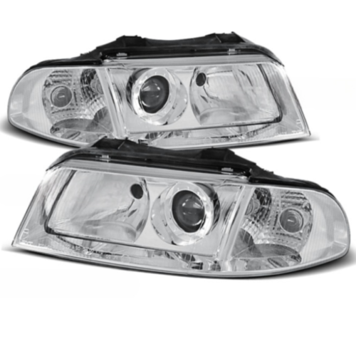 Paire de feux phares Audi A4 B5 de 1999 a 2000 design chrome