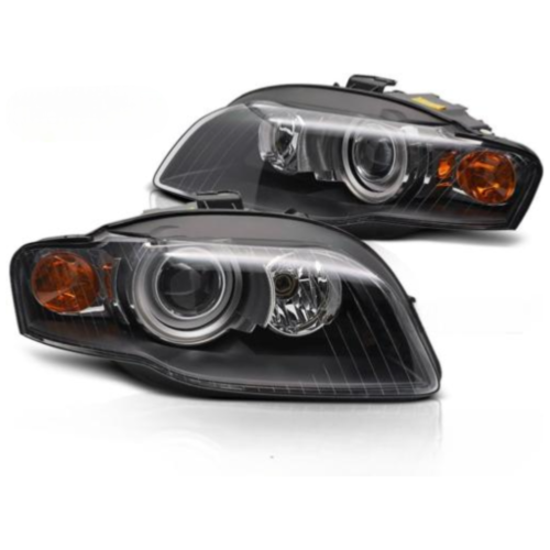 Paire de feux phares Audi A4 B7 04-08 Xenon noir
