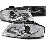 Paire de feux phares Audi A3 8P de 2003 a 2008 Daylight led chrome