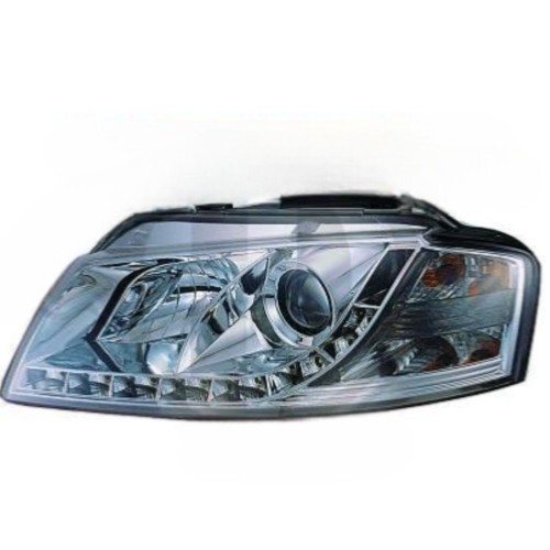 Paire de Phares Daylight DRL Audi A3 8P 2003 a 2008 Chrome Led
