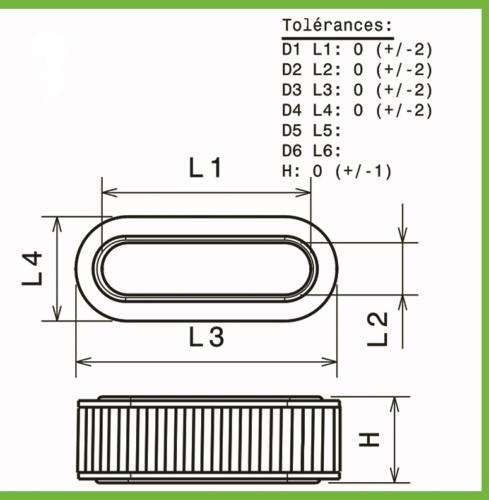 Filtre a air Green pour Citroen Saxo de 1994 a 1999 1.5L D-54cv