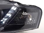 Paire de feux phares Daylight Led Audi A4 8E 2004-2008 Noir