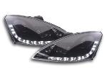 Paire de feux phares Daylight Led DRL Ford Focus 1 C170 de 1998 a 2001 Noir