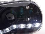 Paire de feux phares Daylight led DRL VW Golf 4 de 1997 a 2003 Noir