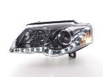 Paire de feux phares Daylight led DRL VW Passat B6 3C de 2005 a 2010 chrome