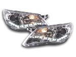 Paire de feux phares Daylight led DRL VW Tiguan 07-11 chrome