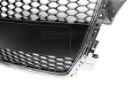 Grille de calandre pour Audi A3 8P de 04/2008 a 07/2012 look Sport Chrome et noir