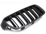 Grilles de calandre BMW serie 3 F30/F31 de 2011 a 2018 Noir brillant Double Barres