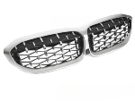 Grille de Calandre ABS BMW Serie 3 G20/G21 de 2019 a 2022 Silver Chrome