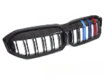 Grille calandre BMW serie 3 G20/G21 de 2022 a 2025 Noir Brillant 3 couleurs
