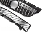 Grille calandre Mercedes SLK R172 de 2011 a 2015 Chrome Noir Brillant