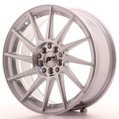 Jante JAPAN RACING JR22 17" x 7" 4x108 4x100 ET 25 Silver Machined Face