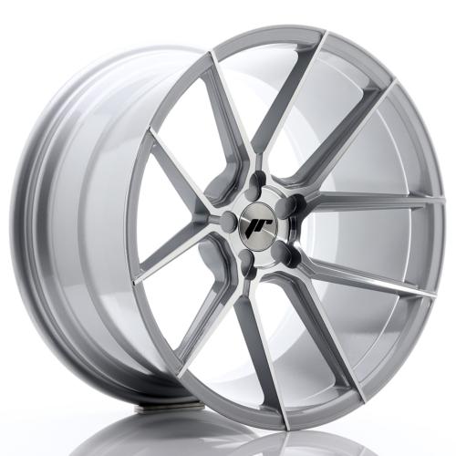 Jante JAPAN RACING JR30 20" x 11" Multi Perçage ET 20-30 Machined Face Silver