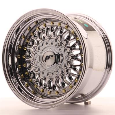 Jante JAPAN RACING JR9 15" x 9" 4x108 4x100 ET 10 Chrome