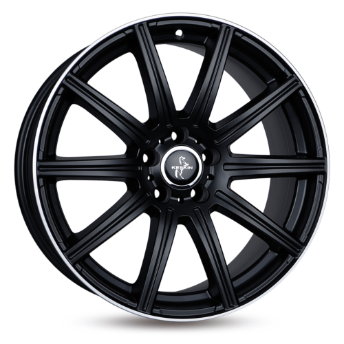 Jante Keskin KT16 19x8.5 ET45 5/112 MATT BLACK LIP POLISH