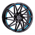 Jante Keskin KT20 18x8 ET30 5/112 BLACK PAINTED BLUE INSIDE