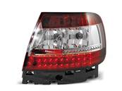 Paire de feux arriere Audi A4 de 11/1994 a 09/2000 berline LED rouge et blanc