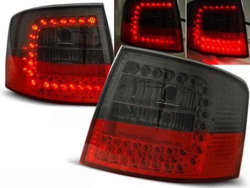 Paire de feux arriere Audi A6 C5 de 05/1997 a 05/2004 break LED rouge fume