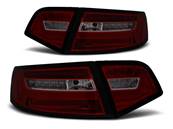 Paire de feux arriere Audi A6 08-11 berline LED BAR rouge fume