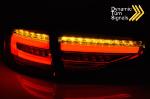 Paire de feux arriere Audi A4 B8 12-15 berline FULL LED rouge fume