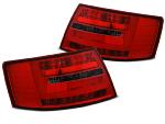 Paire de feux Audi A6 C6 berline 04-08 LED BAR Rouge Fume