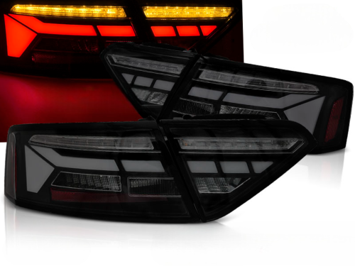 Paire de feux arriere Audi A5 de 2011 a 2016 FUL LED BAR DYN Noir Fume
