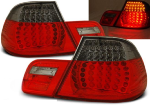 Paire de feux arriere BMW serie 3 E46 cabriolet de 04/1999 a 03/2003 LED rouge fume