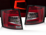 Paire de feux arriere Skoda Octavia 3 Break de 2012 a 2020 Full LED Bar Rouge Blanc Dyn