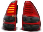 Paire feux Toyota Land cruiser 120 03-09 LED rouge fume