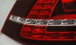Paire de feux arriere VW Golf 7 13-17 rouge blanc led look GTI