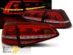 Paire de feux arriere VW Golf 7 13-17 LED Look GTI rouge blanc