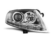 Paire de feux phares Audi A6 C6 de 2004 a 2008 xenon Daylight DRL led chrome