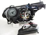 Paire de feux phares BMW serie 5 E60 / E61 de 2003 a 2004 xenon angel eyes CCFL noir