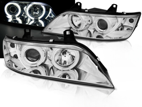 Paire de feux phares BMW Z3 de 1996 a 2002 angel eyes CCFL chrome