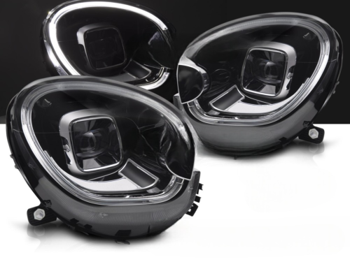 Paire de feux phares Mini Cooper R60 /R61 10-16 FULL LED TRU DRL Noir
