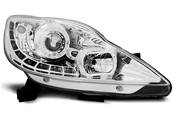 Paire de feux phares Peugeot 107 05-11 Angel Eyes LED chrome