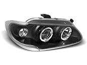 Paire de feux phares Renault Megane / Scenic 96-99 angel eyes noir